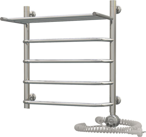 Полотенцесушитель электрический Aquanerzh Трапеция с полкой R 60х40