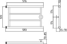 Полотенцесушитель водяной Стилье Минор 32x60 П