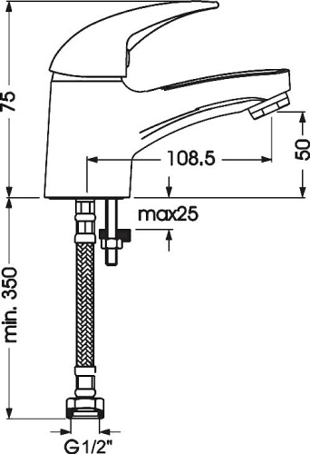 Смеситель Vidima Орион BA001AA для раковины фото 2