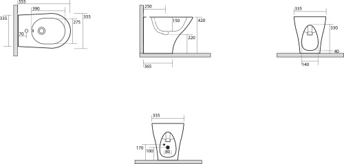 34 081 руб. Биде напольное Kerasan Aquatech 372101 *1 фото 7 Биде напольное Kerasan Aquatech 372101 *1 фото 7
