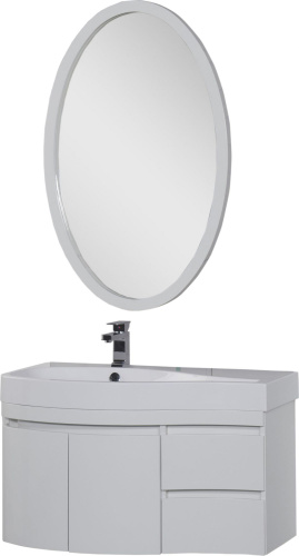 Мебель для ванной Aquanet Сопрано 95 белая L фото 3