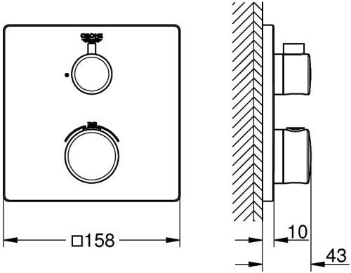 Термостат Grohe Grohtherm 24079000 для душа фото 5