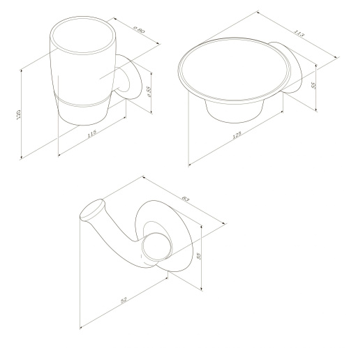 Комплект мебель для ванной AM.PM Like BK80GE фото 8