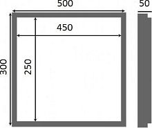 Люк настенный Люкер К 30x50