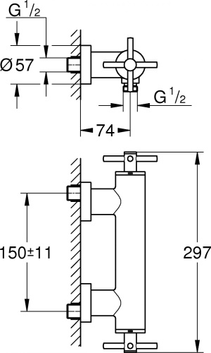 Смеситель Grohe Atrio New 26003DC3 для душа фото 2