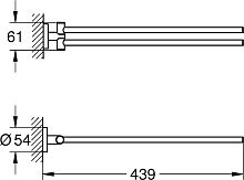 Полотенцедержатель Grohe Essentials 40371DC1 суперсталь