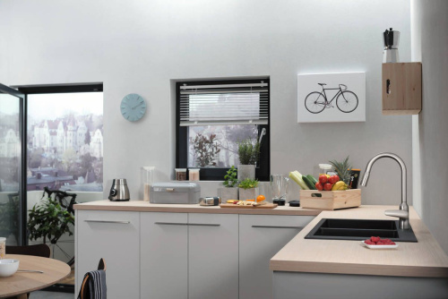 Смеситель Hansgrohe Focus M42 71800000 для кухонной мойки, хром фото 3