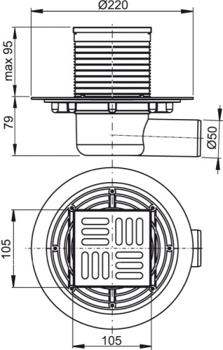 Душевой трап AlcaPlast APV1311 фото 2