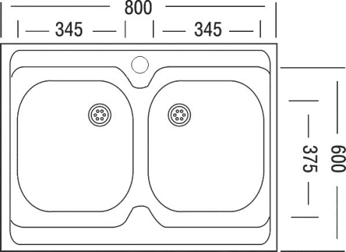 Мойка кухонная TopZero Standart STM800.600.20 фото 2