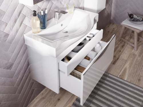 Комплект Унитаз-компакт AM.PM Tender C45A8700SC безободковый + Мебель для ванной STWORKI Хельсинки 80 фото 7