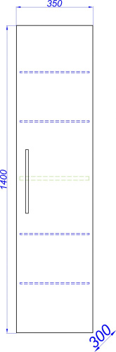 Шкаф-пенал Aqwella Allegro 35 фото 2