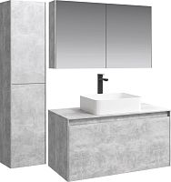 Мебель для ванной Aqwella 5 stars Mobi 100 бетон светлый