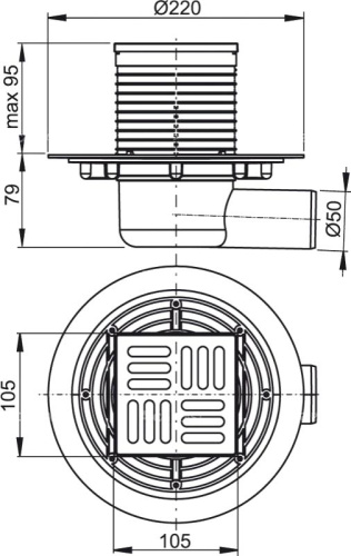 Душевой трап AlcaPlast APV APV101 фото 2