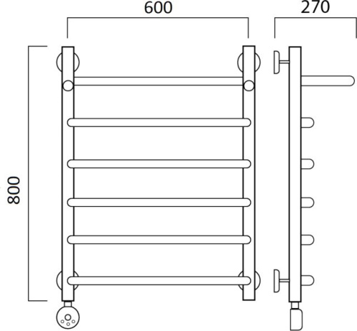 20 636 руб. Полотенцесушитель электрический Aquanerzh Скоба с полкой L 80х60 фото 2 Полотенцесушитель электрический Aquanerzh Скоба с полкой L 80х60 фото 2