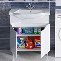 Тумба с раковиной СанТа Сатурн 75 напольная, 2 двери