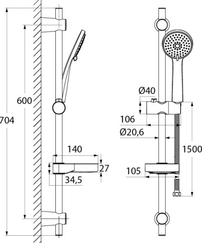 3 392 руб. Душевой гарнитур IDDIS Cuba CUB3F00i16 фото 2 Душевой гарнитур IDDIS Cuba CUB3F00i16 фото 2