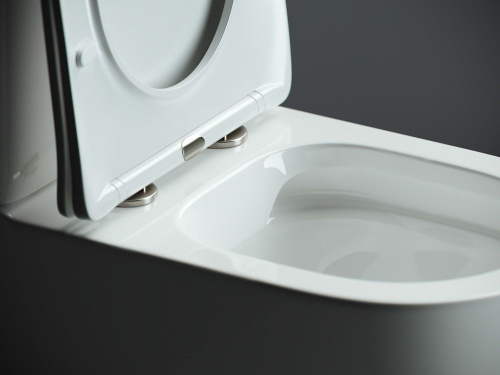 Унитаз-компакт Ceramica Nova Mia CN1801 с микролифтом, безободковый фото 7