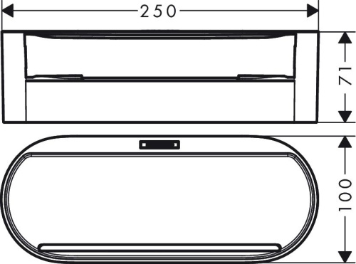 Контейнер Hansgrohe WallStoris 27912670 матовый черный фото 6