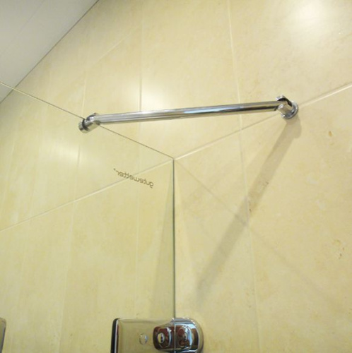 Шторка на ванну GuteWetter Trend Pearl GV-861A левая 70 см стекло бесцветное, фурнитура хром фото 5