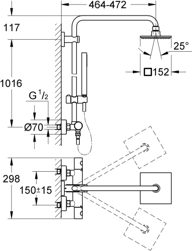 69 330 руб. Душевая стойка Grohe Euphoria 150 27932000 фото 7 Душевая стойка Grohe Euphoria 150 27932000 фото 7