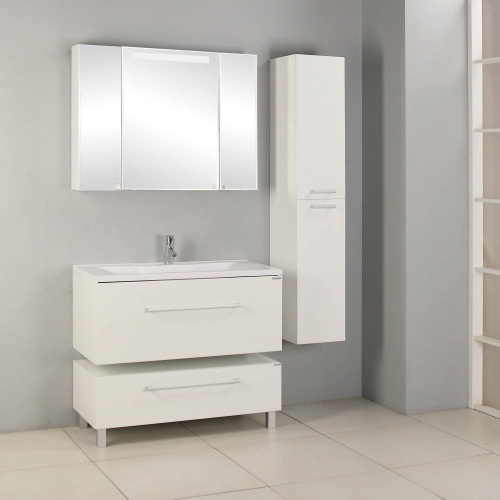 Мебель для ванной AQUATON Мадрид 100 белая с ящиком фото 7