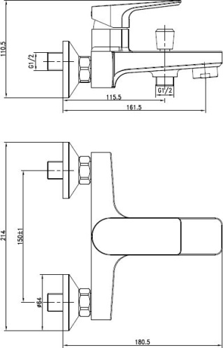 7 047 руб. Смеситель Cersanit Nature 63064 для ванны с душем фото 6 Смеситель Cersanit Nature 63064 для ванны с душем фото 6