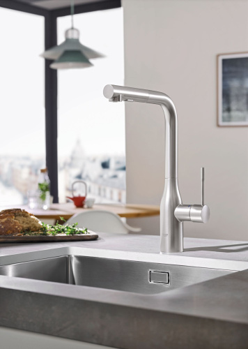 Смеситель Grohe Essence 30270DC0 для кухонной мойки, суперсталь фото 3