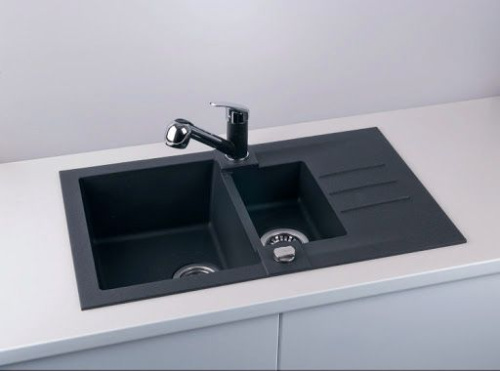 Мойка кухонная Alveus Rock Granital 70 carbon фото 4