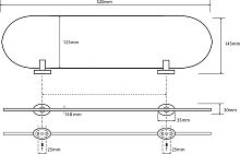 Полка Bemeta Oval 118402031