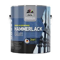 Эмаль на ржавчину Dufa Premium Hammerlack 3-в-1 гладкая RAL 8017 шоколадно-коричневая 0,75 л.