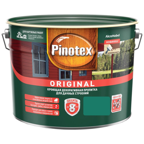 Пропитка декоративная для защиты древесины Pinotex Original база BW 9 л.