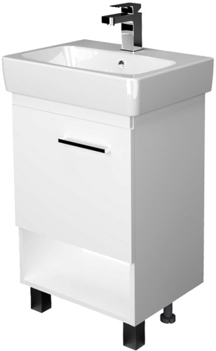 Мебель для ванной 1MarKa Tera 60Н напольная, белый глянец Мебель для ванной 1MarKa Tera 60Н напольная, белый глянец