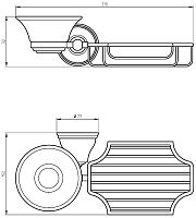 Мыльница Migliore Provance 17629 бронза