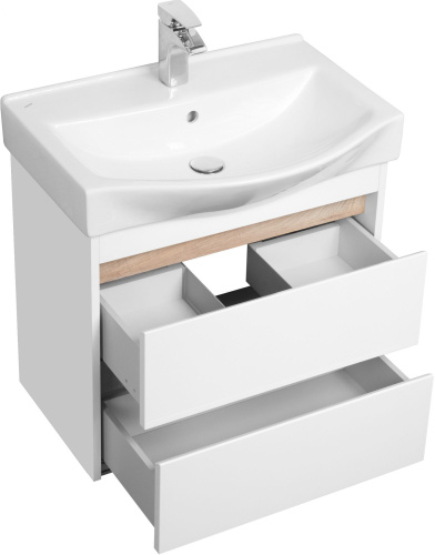 Мебель для ванной AQUATON Нортон 65, подвесная, белый глянец фото 11