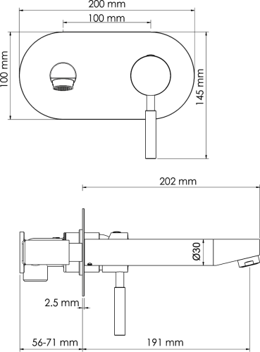 Смеситель Wasserkraft Main 4130 С ВНУТРЕННЕЙ ЧАСТЬЮ, для раковины фото 3