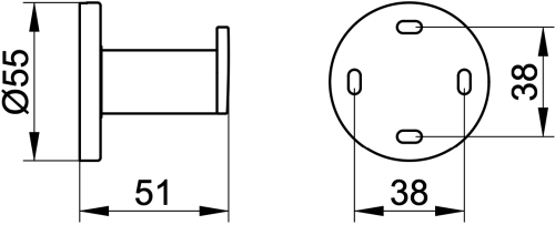 Крючок Keuco Plan 14914370000 черный фото 3