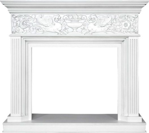 Портал Royal Flame Palace, белый с серебром для очагов Vision 30 EF LED FX