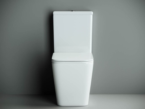 Унитаз-компакт Ceramica Nova Cubic CN1803 с микролифтом, безободковый фото 5