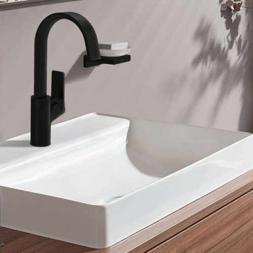 Смеситель Hansgrohe Vivenis 75032670 для раковины, матовый черный фото 4