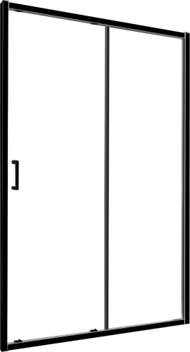 Душевая дверь в нишу RGW Classic CL-14-B 150 см, профиль матовый черный