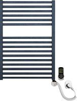 Полотенцесушитель электрический Luxrad Kwadro 065271 72х50 R, черный, терморегулятор selmo smart programm с пультом