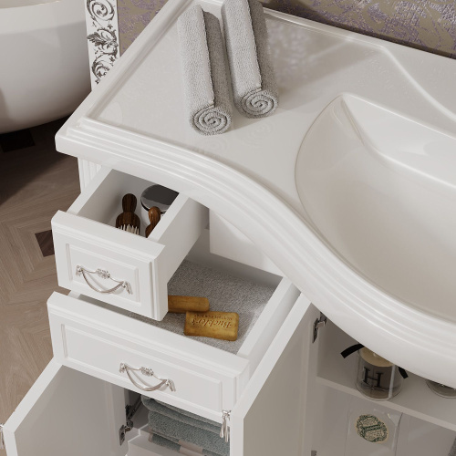 Мебель для ванной Opadiris Риспекто 120 белая матовая фото 9