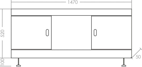 Экран СанТа 150 см фото 4