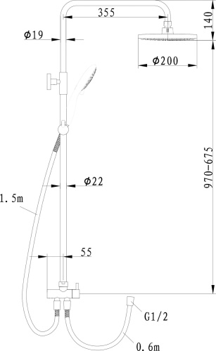 18 560 руб. Душевая стойка Swedbe Harmony 5006 фото 2 Душевая стойка Swedbe Harmony 5006 фото 2