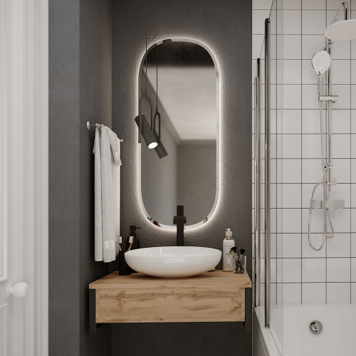 Мебель для ванной 1MarKa Grunge Loft 80 дуб вотан фото 6