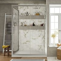 Душевой уголок STWORKI Эстерсунд DE019R90160200 160x90 см профиль хром матовый