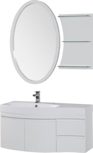 Мебель для ванной Aquanet Опера 115 белая L фото 7