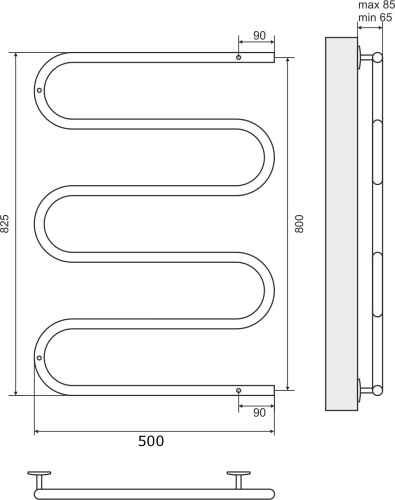 9 840 руб. Полотенцесушитель электрический Terminus Ш-образный 500x800 фото 5 Полотенцесушитель электрический Terminus Ш-образный 500x800 фото 5