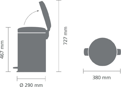 Мусорное ведро Brabantia NewIcon 114267 фото 6