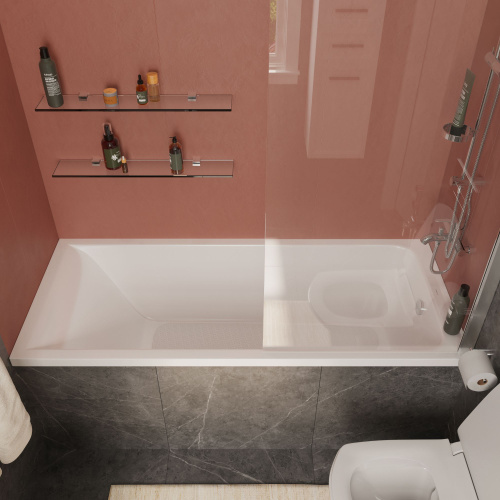 Акриловая ванна STWORKI Стокгольм 170x75 с каркасом фото 13